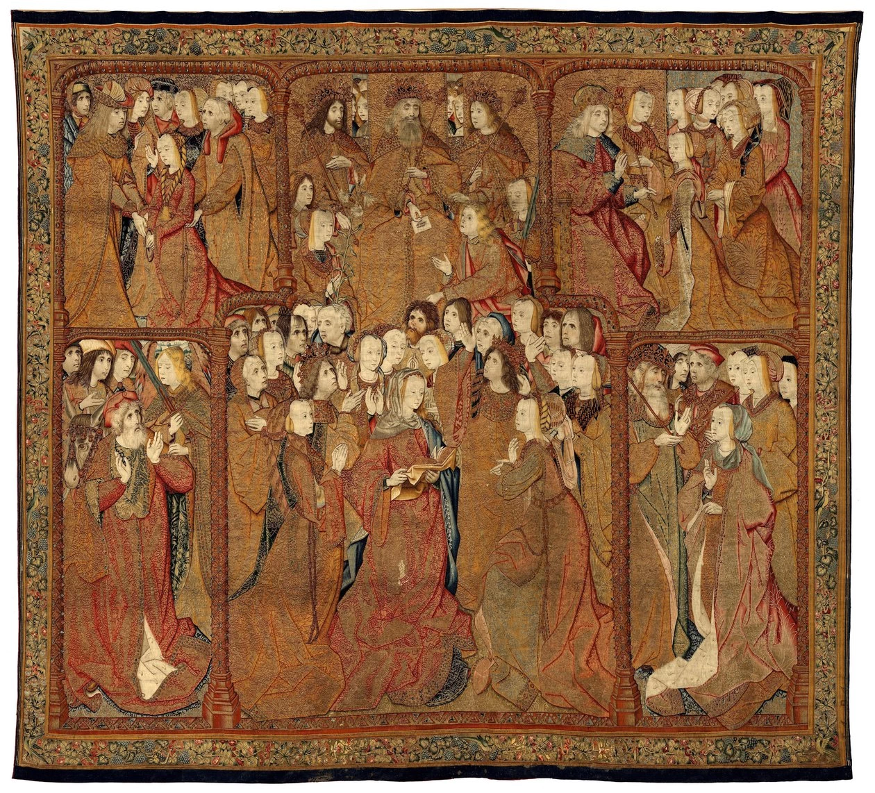 Trionfi della Madre di Dio o Panos de Oro - arazzo